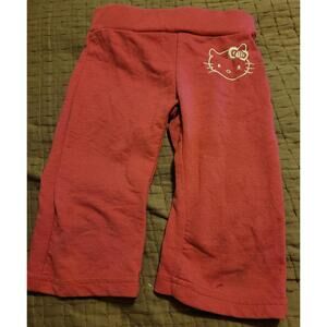 Sanrio Hello Kitty Girls 3T Pink Sweatpants Elastic Waist